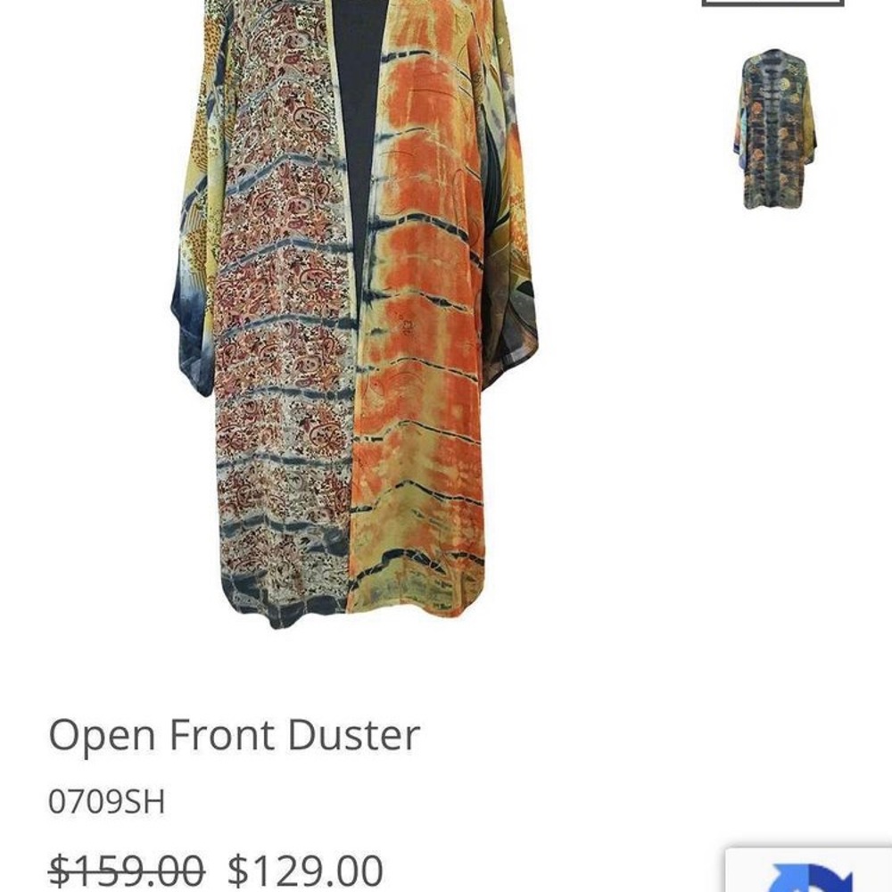 NWT CITRON OPEN DUSTER KIMONO